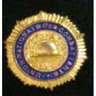 INSIGNE BOUTONNIÈRE UNION NATIONALE DES COMBATTANTS