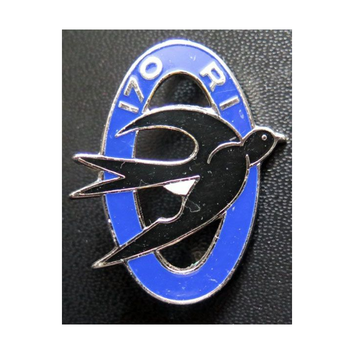 insigne du 170° régiment d'infanterie Drago Paris G. 2035 hirondelle