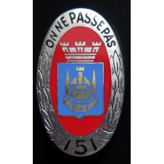 151° régiment d''infanterie  Drago  H. 117 tour fortification bouclier