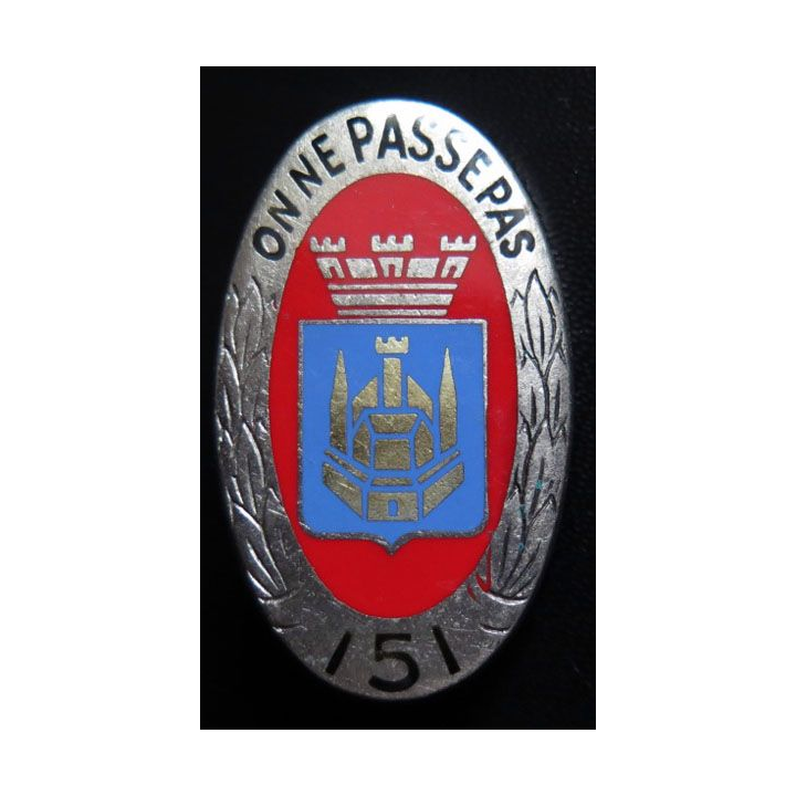 151° régiment d''infanterie  Drago  H. 117 tour fortification bouclier