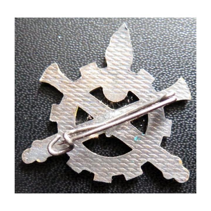 MATERIEL : insigne métallique du Service du Matériel ajouré