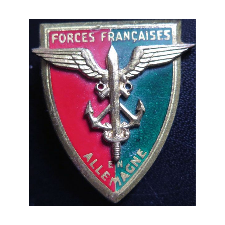 FFA insigne métallique des forces françaises en Allemagne Drago G. 803
