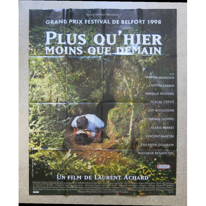 AFFICHE FILM : affiche de cinéma du film " Plus qu'hier moins que demain " dimension 115 x 158 cm (E030)