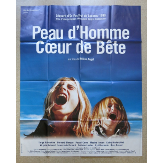 AFFICHE FILM : affiche "Peau d'homme cœur de bête " de 1999 dimension 115 x 158 cm (E030)