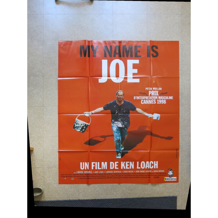 AFFICHE FILM : affiche de cinéma du film " My name is Joe " dimension 115 x 158 cm (E030)