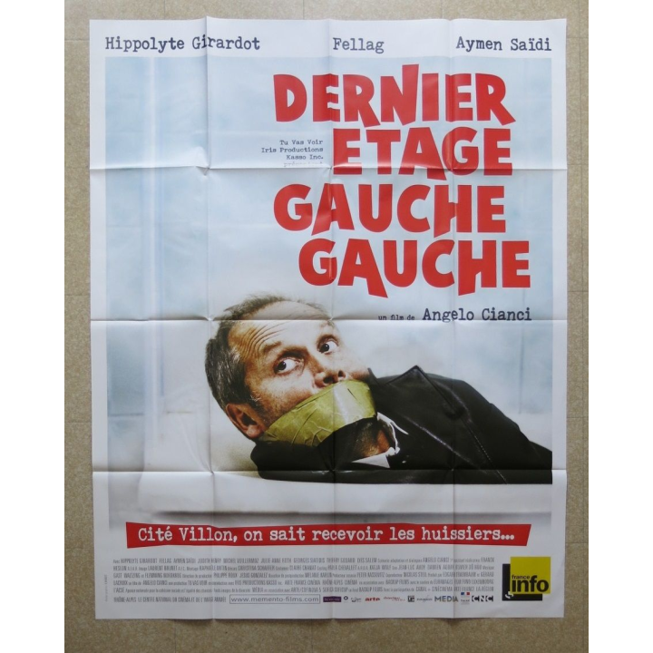 AFFICHE FILM : affiche de cinéma du film "Dernier étage gauche gauche" dimension 115 x 158 cm (E031)