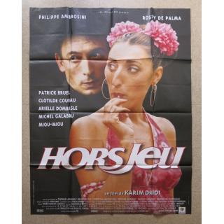 AFFICHE FILM : affiche de cinéma du film " Hors jeu " dimension 115 x 158 cm (E032)