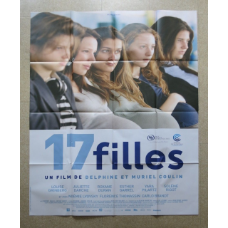 AFFICHE FILM : affiche de cinéma du film "17 filles" dimension 115 x 158 cm (E033)