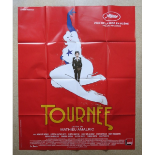 AFFICHE FILM : affiche de cinéma du film "Tournée" dimension 115 x 158 cm (E033)