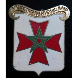 insigne métallique du 37° compagnie de camp Drago Paris G. 2000