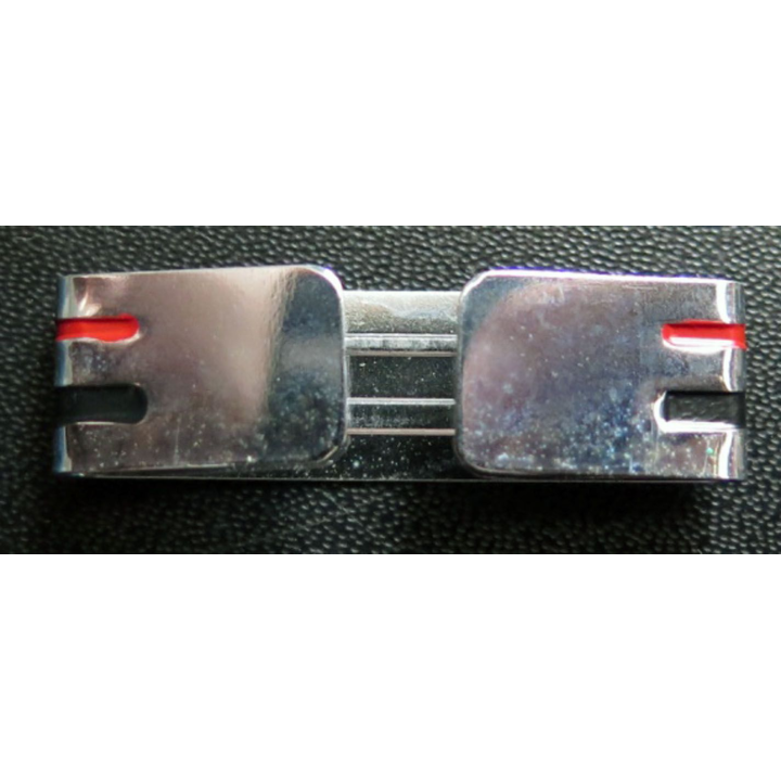 Galon métallique d'épaule de Major en métal épais argenté 