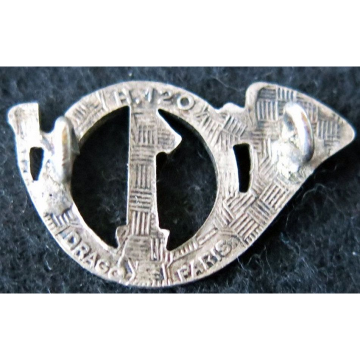 1° GCP : insigne métallique du 1° groupe de chasseurs portés de fabrication Drago Paris) H. 120