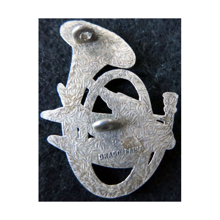 6° BCA : insigne métallique du 6° bataillon de chasseurs alpins de fabrication Drago Paris