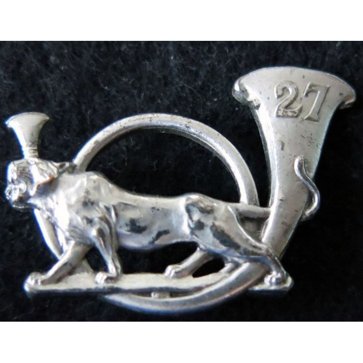 27° BCA : insigne métallique du 27° bataillon de chasseurs alpins Arthus Bertrand Paris