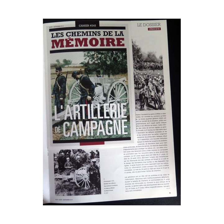 Les Chemins de la mémoire Août Septembre 2014  l'épreuve du feu