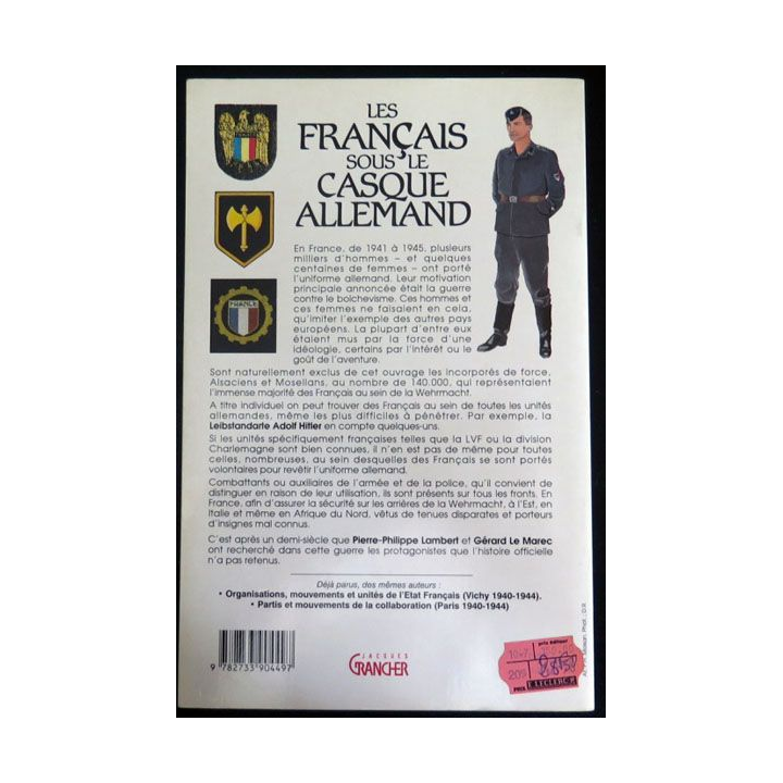 Livre les Français sous le casque allemand 1941-1945 lambert Le Marec 