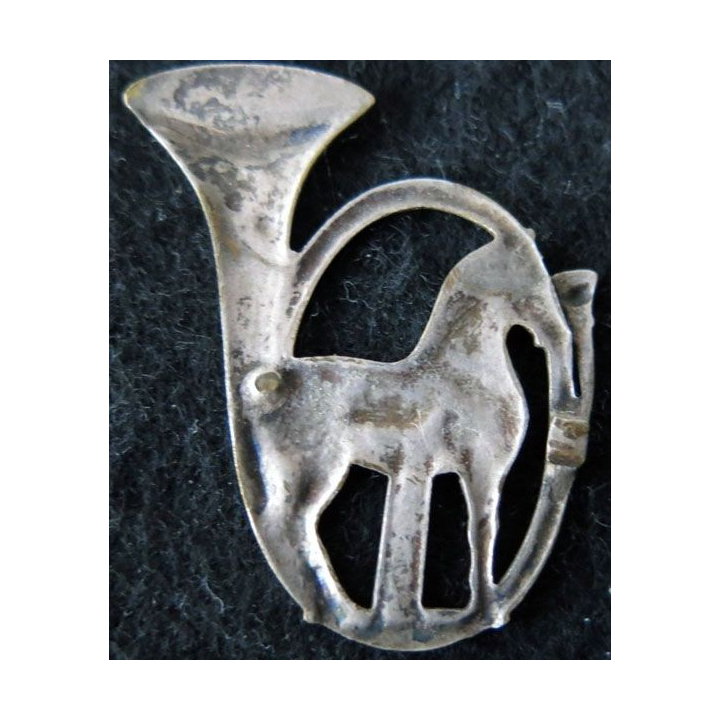 3° BCP : insigne métallique du 3° bataillon de chasseurs à pied cheval de Troie (Mourgeon)