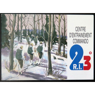Carte double du centre d'entrainement commando du 23° RI