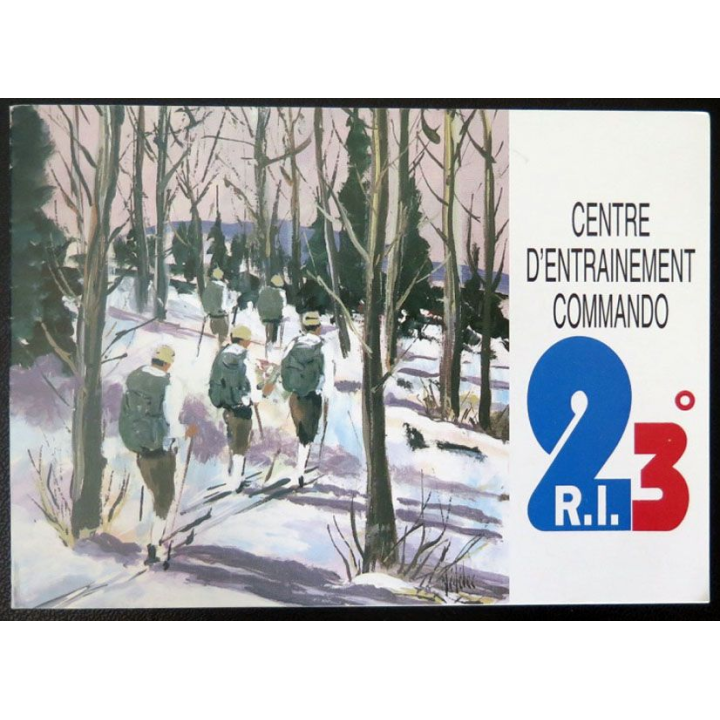 Carte double du centre d'entrainement commando du 23° RI