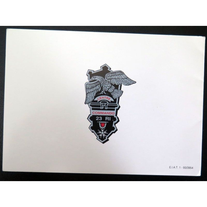 Carte double du centre d'entrainement commando du 23° RI