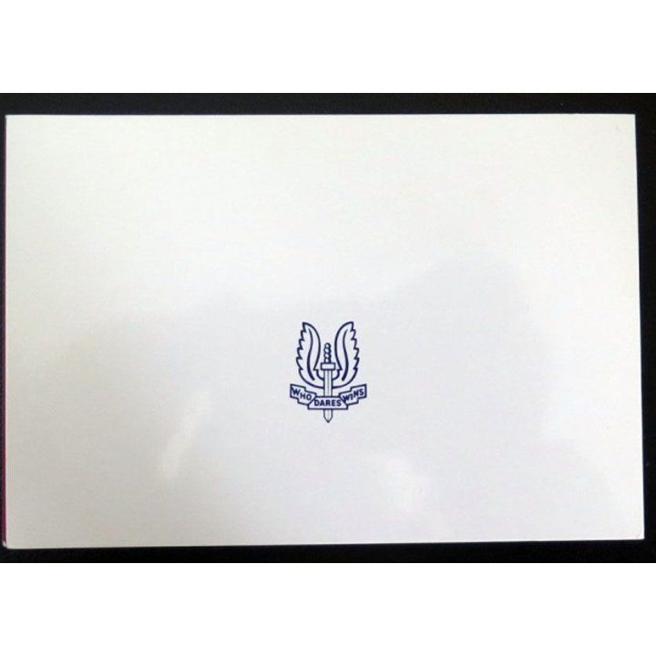 Carte double des parachutists français libres du special air service