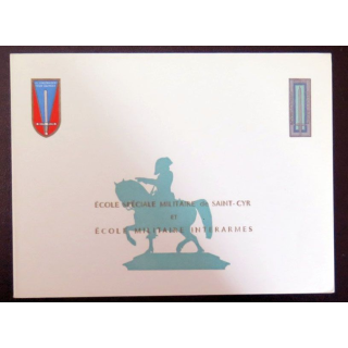 Carte double de voeux de l'ESM et de l'EMIA de Saint Cyr Coëtquidan