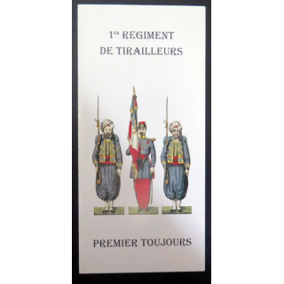 Carte double du 1° régiment de tirailleurs