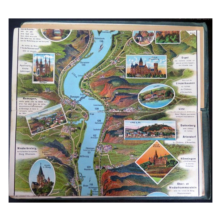 Guide Le rhin guide panorama de Mayence à Cologne époque 1925/30
