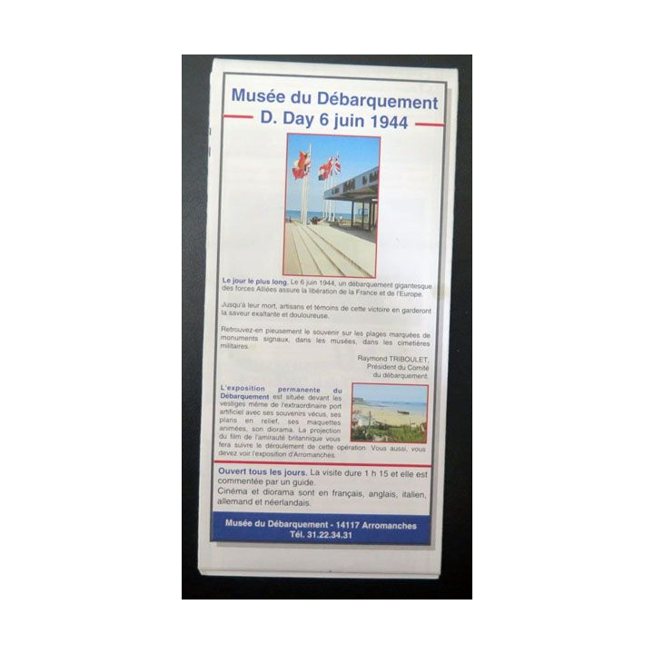 Carte touristique et historique de la Bataille de Normandie 1944
