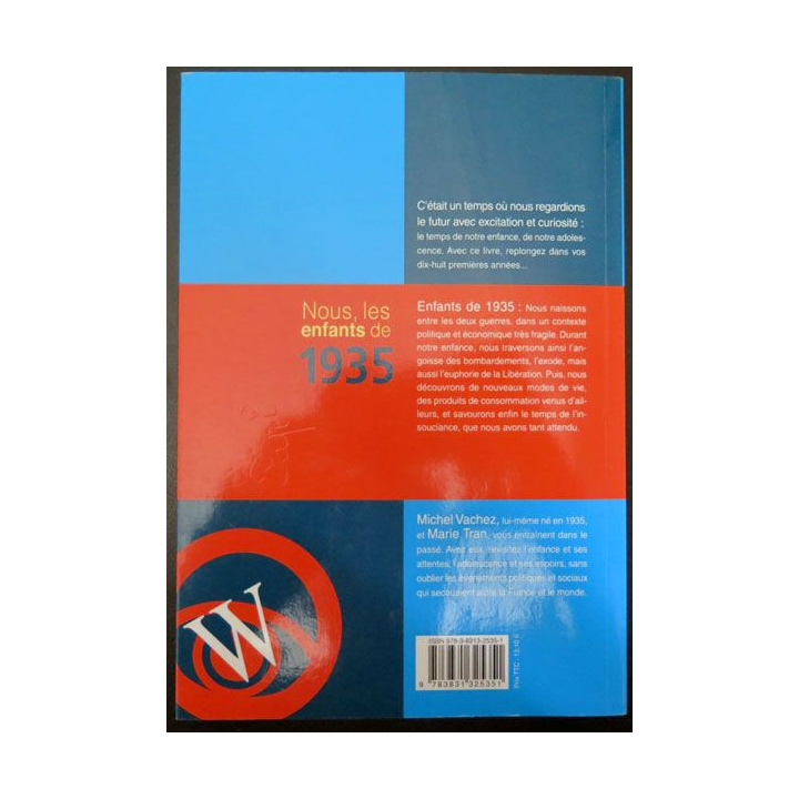 livre Nous les enfants de 1935 aux Ed Wartberg