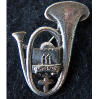 8° BCP : insigne métallique du 8° bataillon de chasseurs à pied de fabrication Drago Paris H. 123