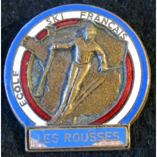 ESF : Médaille de moniteur de l'école du ski français des Rousses (Jura) de fabrication FIA Lyon