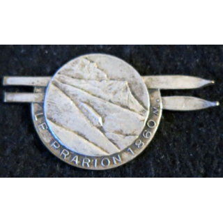 LE PRARION 1860 : médaille de ski Le Prarion 1860 de  Saint Gervais fabrication Fraisse Demey Paris