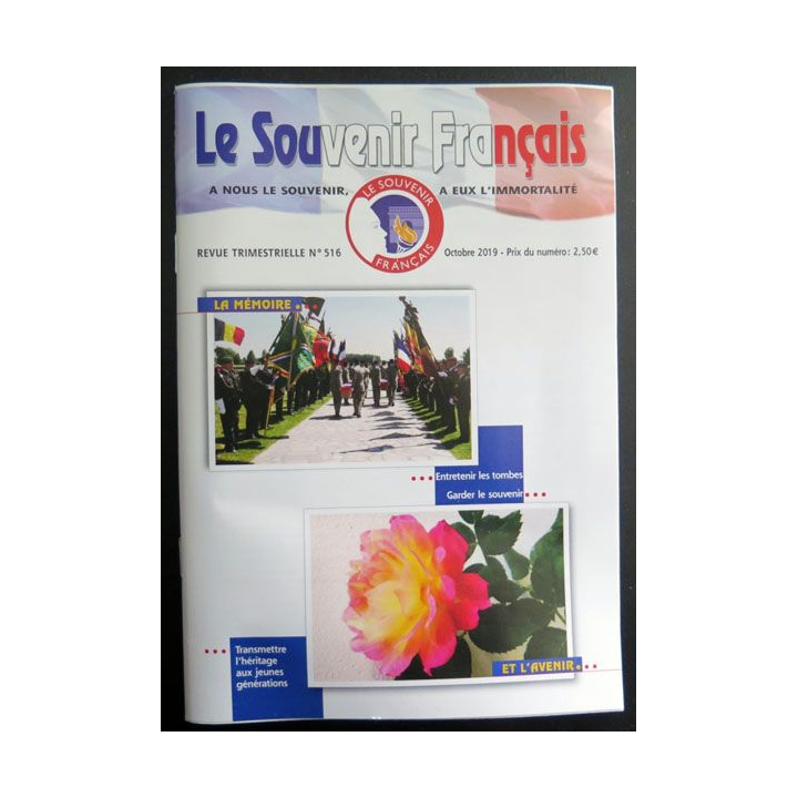 Le Souvenir Français N° 516 : bulletin octobre 2019