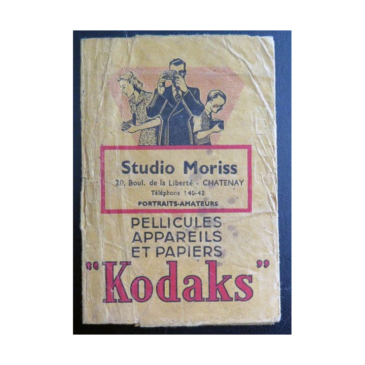 Pochette des studios Moriss pour pellicules Kodaks