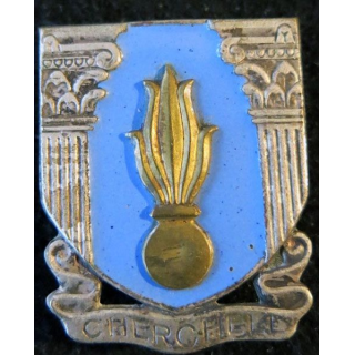 EMIC : insigne de l'école militaire d'infanterie de Cherchell en émail de fabrication Drago Béranger déposé