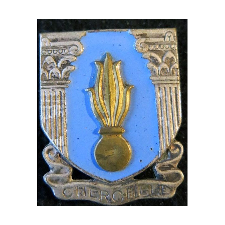 EMIC : insigne de l'école militaire d'infanterie de Cherchell en émail de fabrication Drago Béranger déposé
