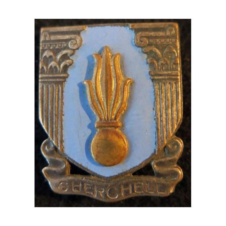 EMIC : insigne de l'école militaire d'infanterie de Cherchell en émail de fabrication Drago Paris H. 242