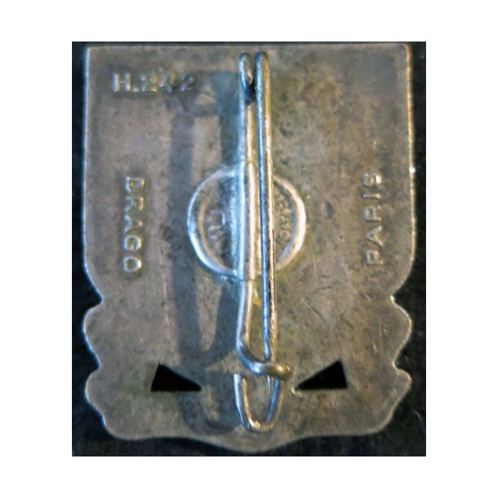 EMIC : insigne de l'école militaire d'infanterie de Cherchell en émail de fabrication Drago Paris H. 242