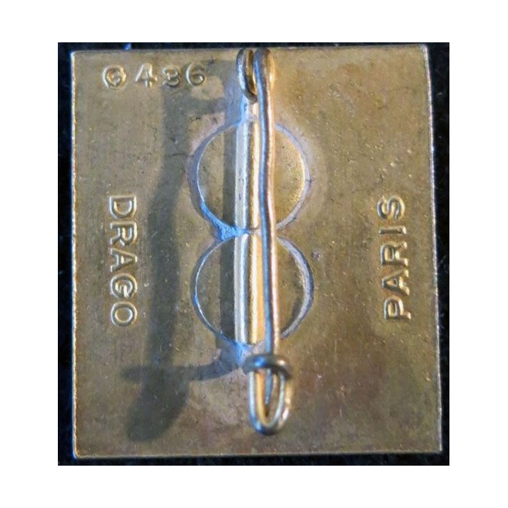 ÉCOLE STRASBOURG ROUFFACH : insigne métallique de l'école militaire de Strasbourg Rouffach de fabrication Drago G. 436 émail