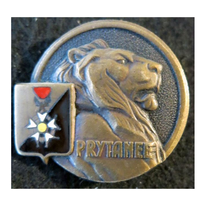 PRYTANEE : insigne métallique du prytanée militaire de La Fèche de fabrication Drago Beranger H. 249 émail