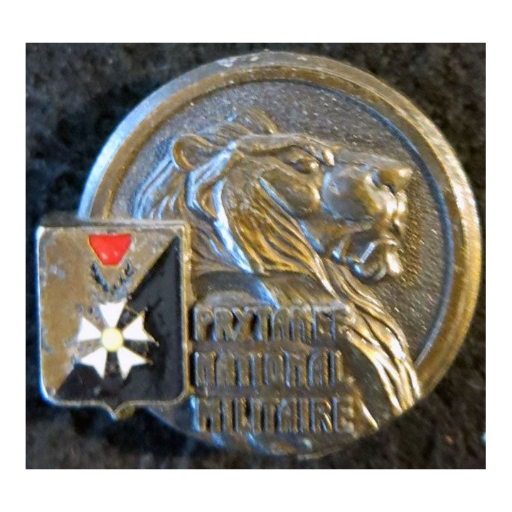 PRYTANEE : insigne métallique du prytanée national militaire de La Fèche de fabrication Drago Paris