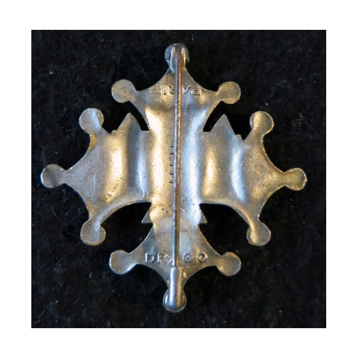 81° RI : Insigne métallique du 81° régiment d'infanterie de fabrication Drago Paris H. 111