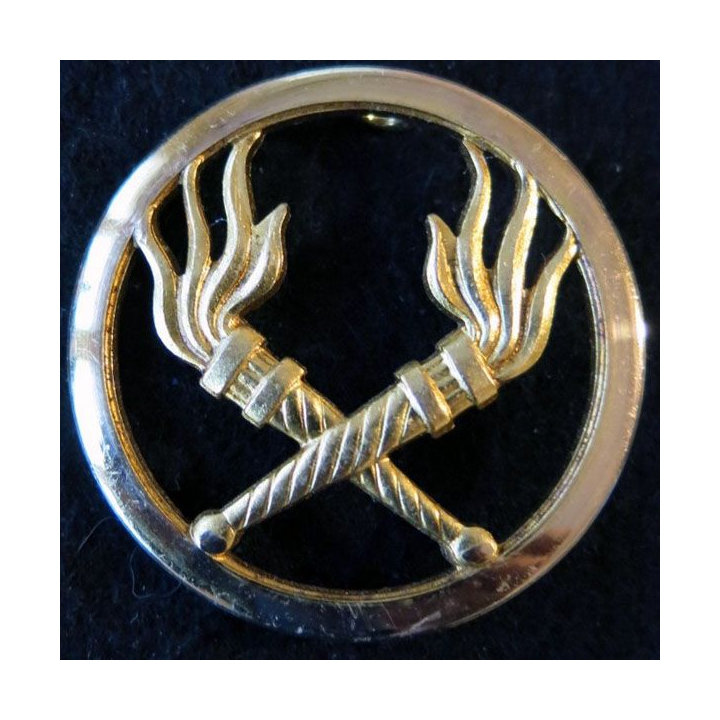 INSIGNE DE BÉRET SEA : Insigne de béret du Service des Essences de fabrication non marquée
