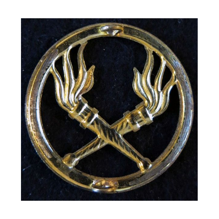 INSIGNE DE BÉRET SEA : Insigne de béret du Service des Essences de fabrication non marquée