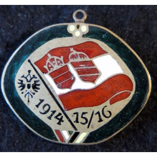 AUTRICHE HONGRIE  : broche en émail grand feu d'Autriche-Hongrie  1914 - 15/16