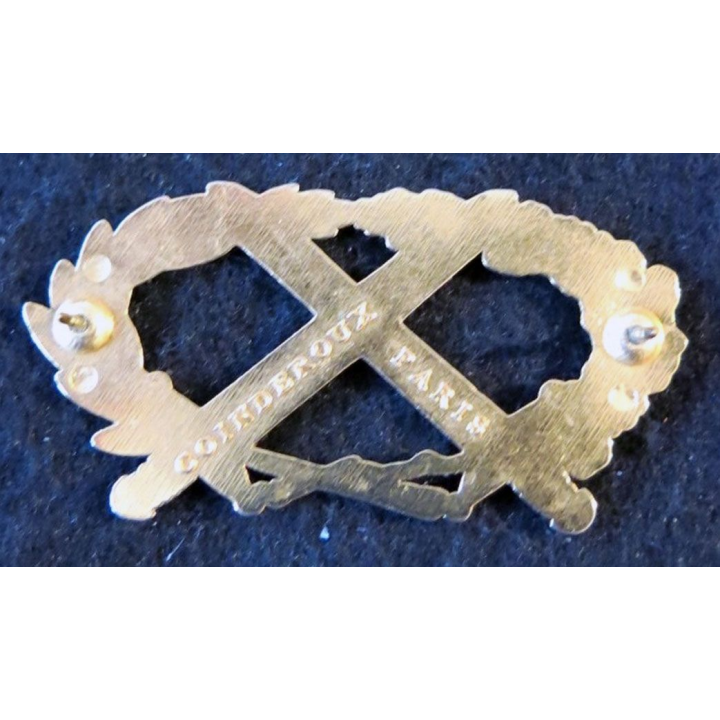 BMP2 : insigne du brevet militaire professionnel n°2 échelon or Coinderoux attaches pin's