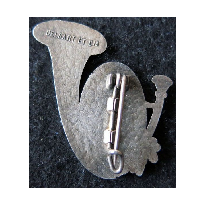 EMHM : Insigne métallique de la section éclaireurs de montagne 47 de l'EMHM  de fabrication Delsart