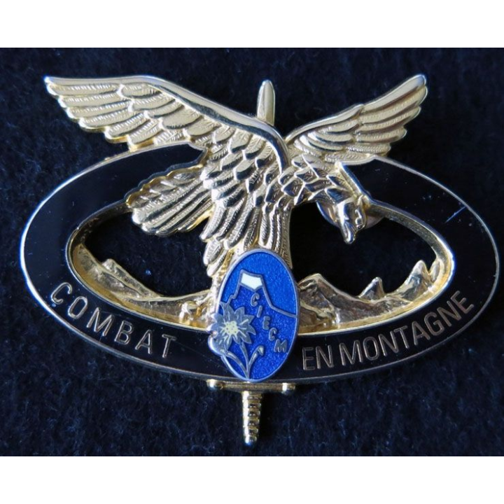 CIECM : Brevet de combat en montagne doré de fabrication Boussemart