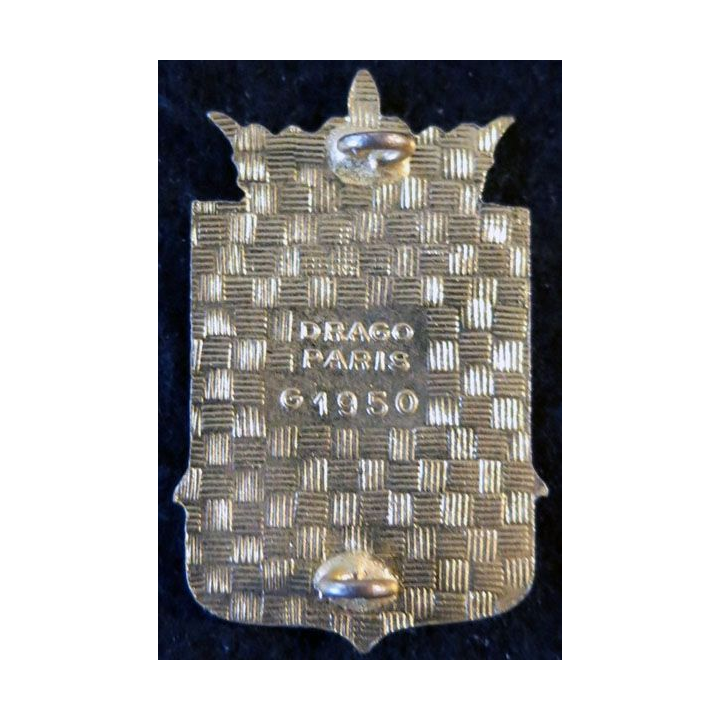 50° CC: Insigne métallique de la 50° Compagnie de Camp  fabrication Drago Paris G. 1950  en émail